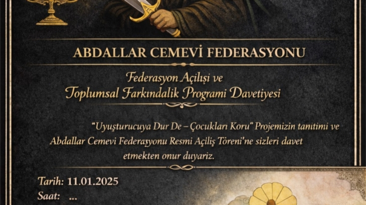 ANADOLU ABDALLAR CEMEVİ FEDERASYONU KURULUYOR